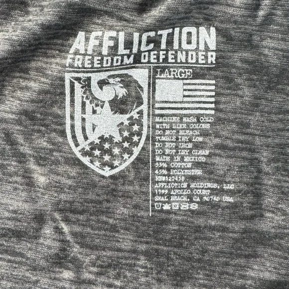 Affliction Men's Short Sleeve Skull Graphic T-shirt- Size: L/XL/3XL - NWT - Picture 10 of 11